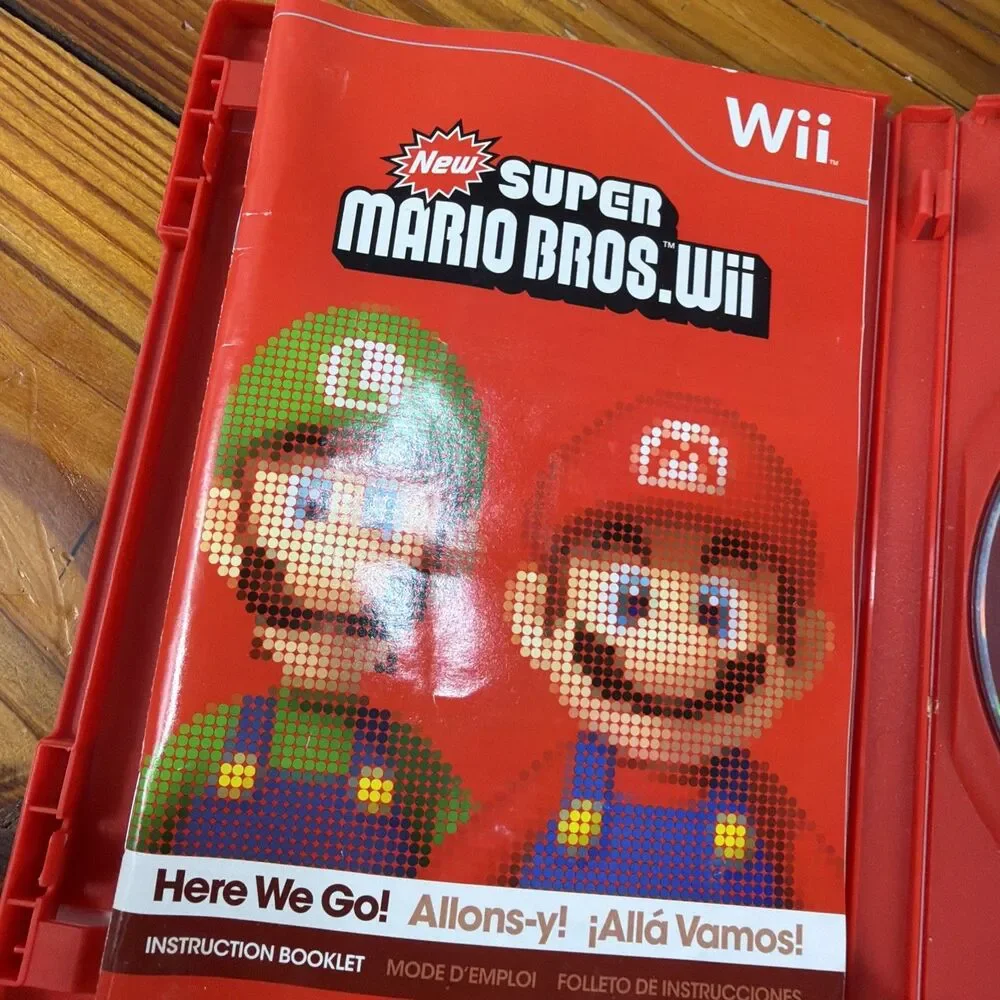 New Super Mario Bros. Wii (Nintendo Wii, 2009) CIB Tested MINT!!